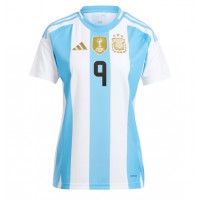 Dámy Fotbalový dres Argentina Julian Alvarez #9 Copa America 2024 Domácí Krátký Rukáv